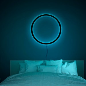 Circle led  light, Circle led neon sign, Circle neon light, Circle wall light, Circle led  lamp