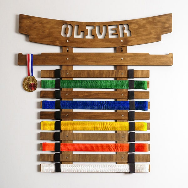 Martial Arts Belt and Medal Etsy