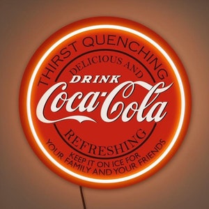 Coca Cola led sign, Coca Cola logo, Coca Cola neon sign, Coke neon sign, Coca Cola gift, Coca Cola wall art, Coca Cola decor, Coke decor