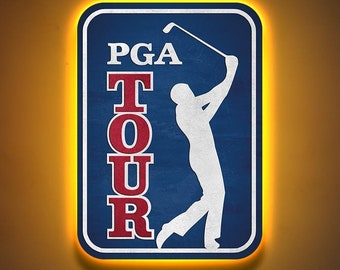 PGA Tour Neon Sign, Golf Neon Sign, PGA Tour Logo Sign, Golf Lover