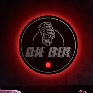 On air led sign, On air neon sign, Live music neon sign, Music room neon sign, Recording studio sign, Music studio sign, On air art decor