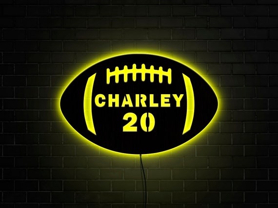 Personalized Football Sign Custom Football Gift Football - Etsy