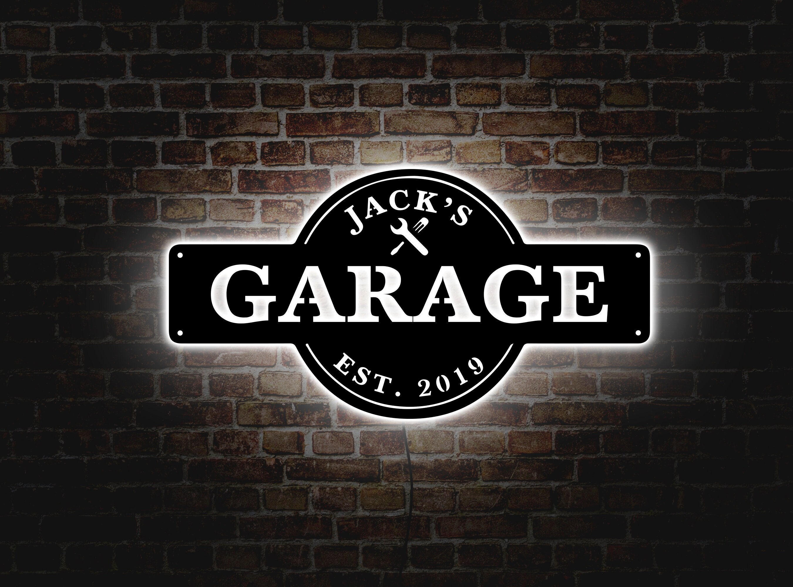 Garage Neon Sign, Custom Garage Sign, Personalized Garage Sign