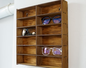 Sunglasses storage organizer, Sunglasses wall holder, Glasses wall holder, Glasses holder stand, Entryway Organization, Eyeglass wall holder