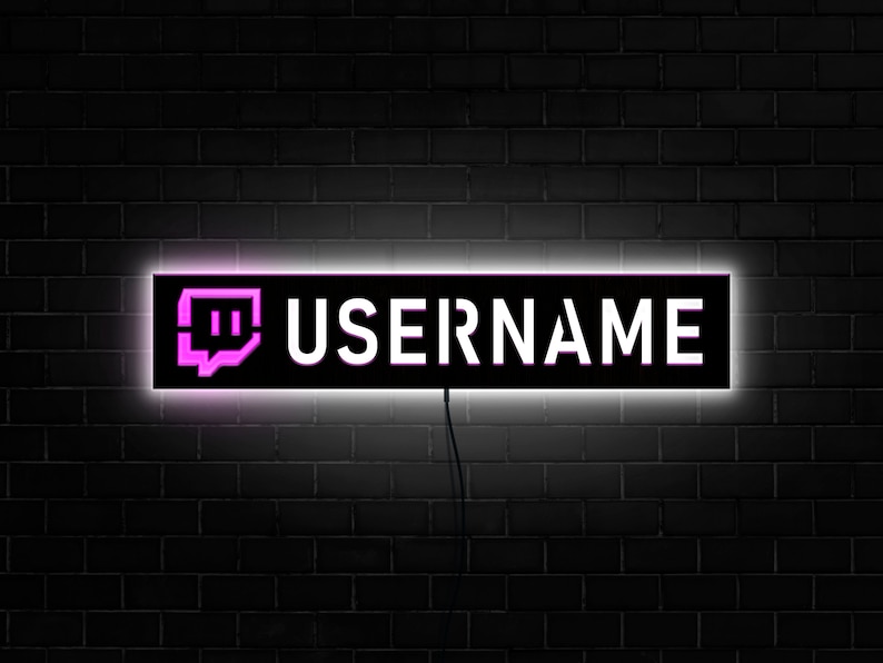 Gamer tag for twitch, Gamer tag neon sign, Gamer tag led, Gamer tag light, Gamer tag gift, Custom gamertag sign, Gamer tag night light 