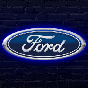 Ford neon sign, Ford logo decor, Ford light sign, Ford led sign, Ford garage sign, Garage sign car guy, Man cave home decor, Car logo sign