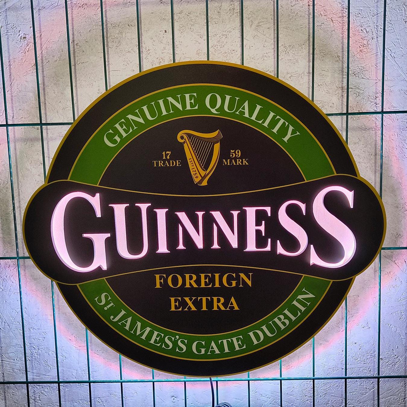 Guinness Neon Sign, Guinness Led Sign, Guinness Light Sign