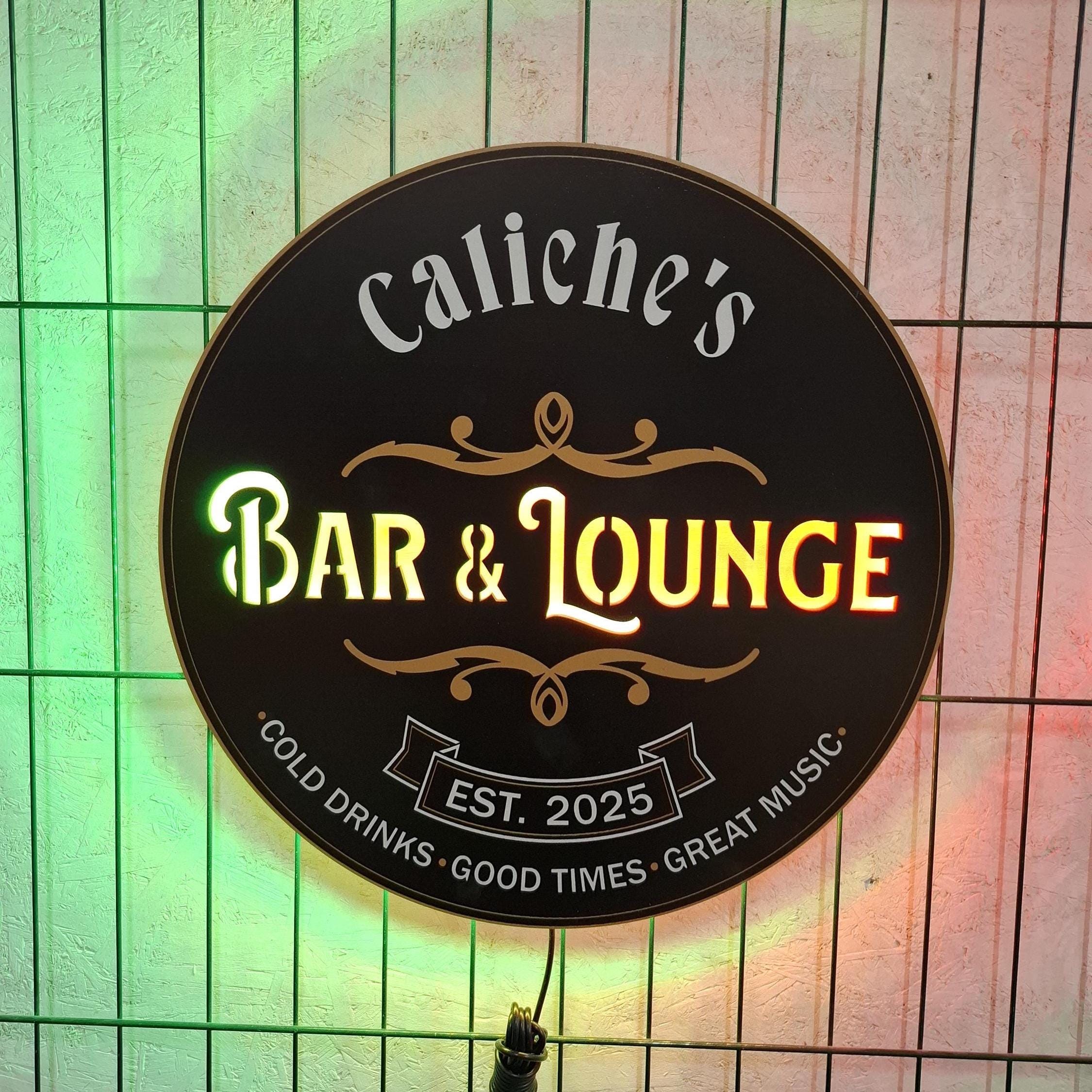 Custom Bar Sign, Bar and Lounge Sign, Personalized Bar Sign, Lounge ...