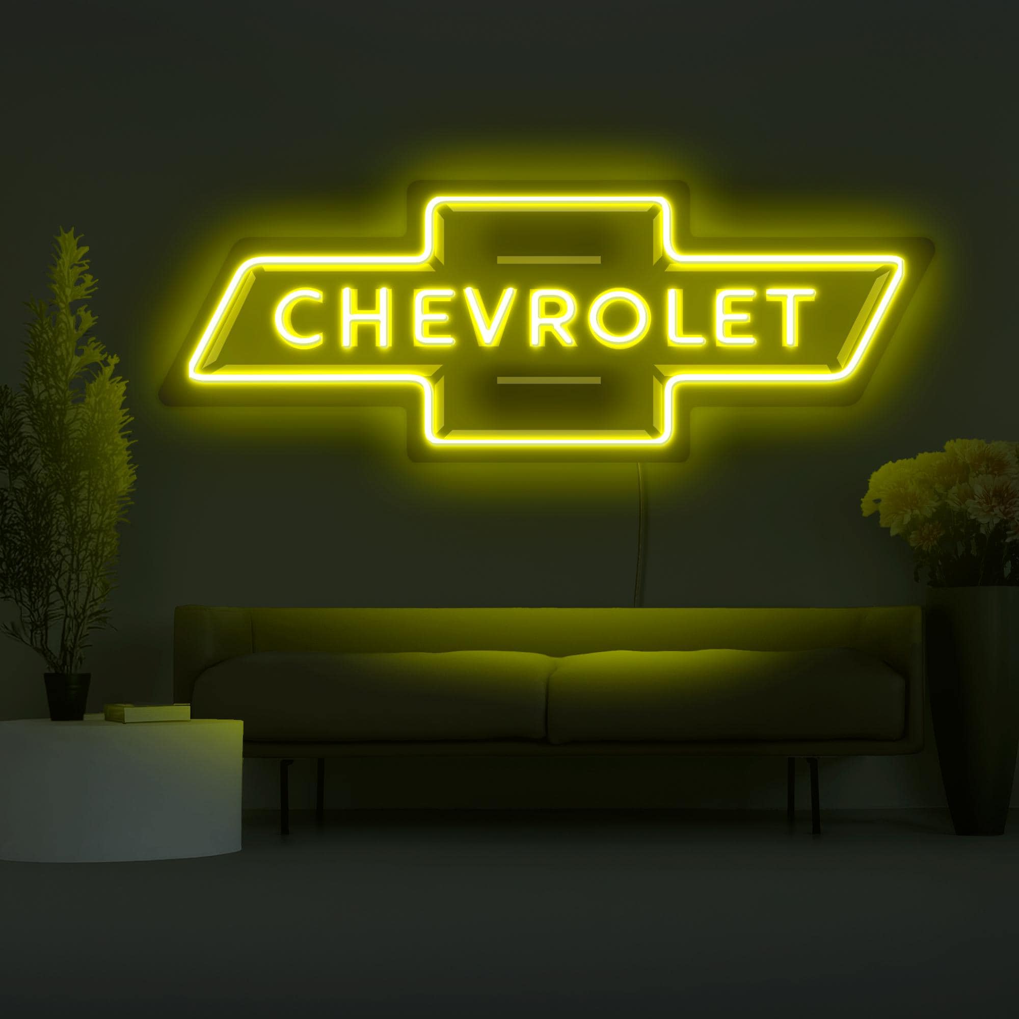 オリジナル　シボレーコルベットロゴネオンサイン ガレージ装飾 ネオン管 オーダー オリジナル シボレーコルベットロゴネオンサイン ガレージ装飾 ネオン