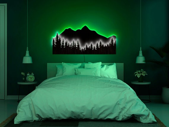 Mountain Wall Art Light Up Mountain Wall Art With Light Mountain