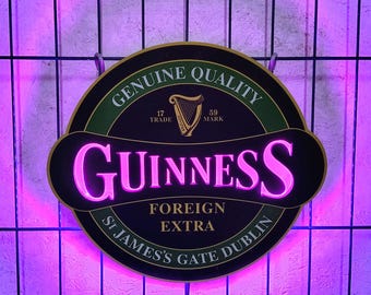 Guinness Neon Sign, Guinness Led Sign, Guinness Light Sign