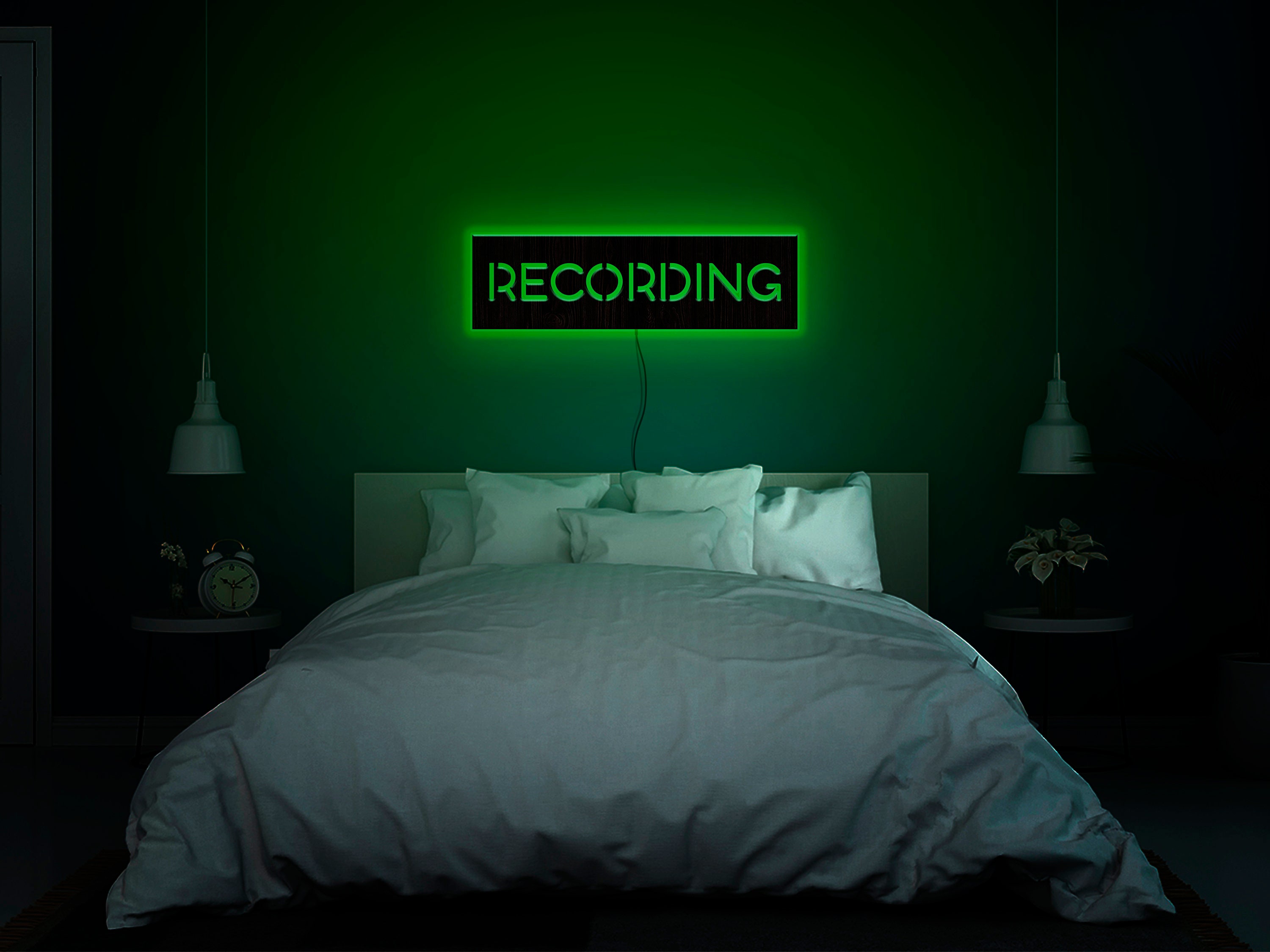Recording Sign Light, Recording Studio Sign, Recording Light up Sign ...