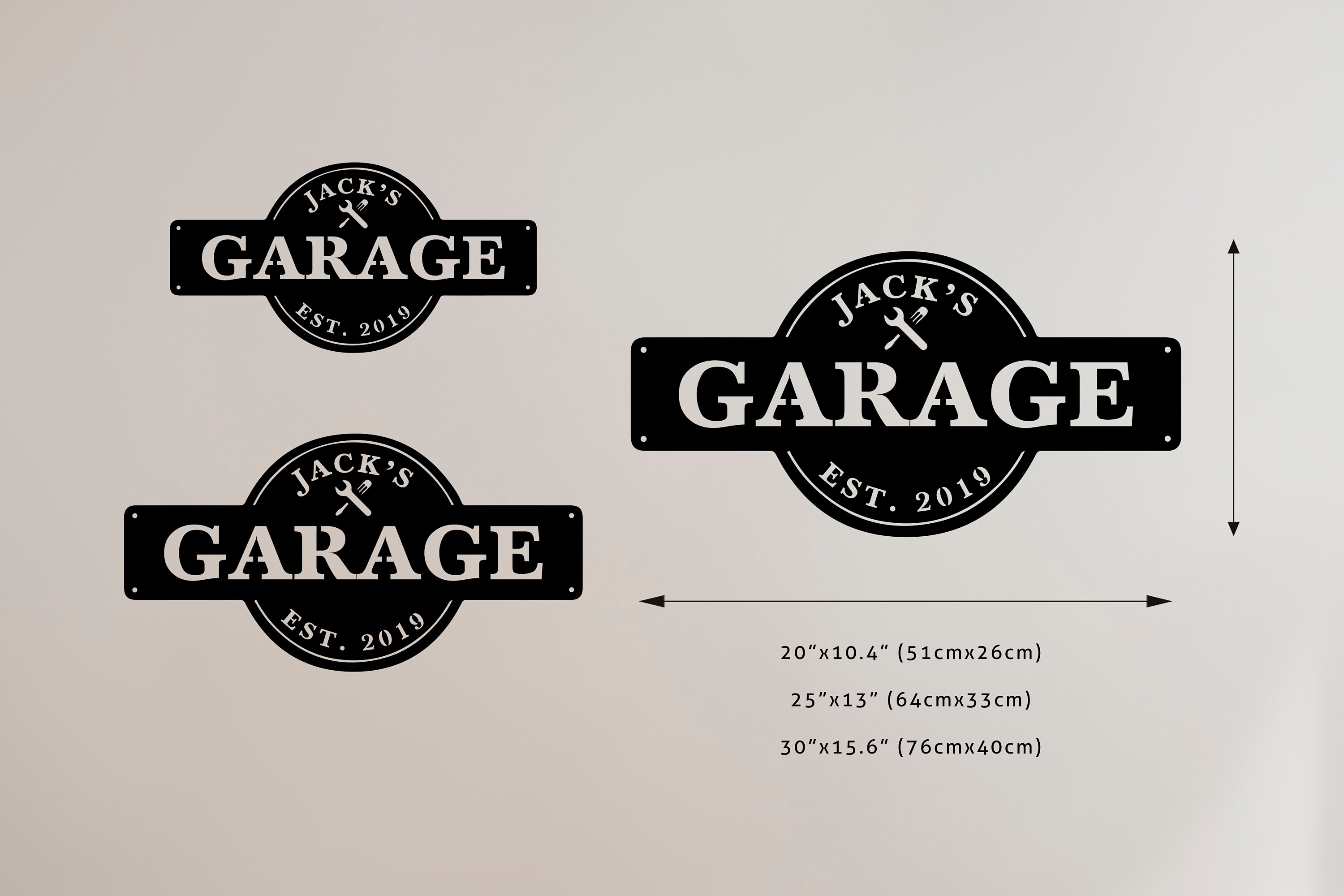 Neon Garage Sign Personalized Garage Sign Custom Garage Name Etsy UK