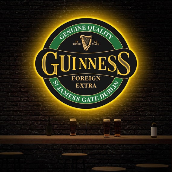ギネスビール（GUINNESS）のサインボード（外灯の看板）（8月04