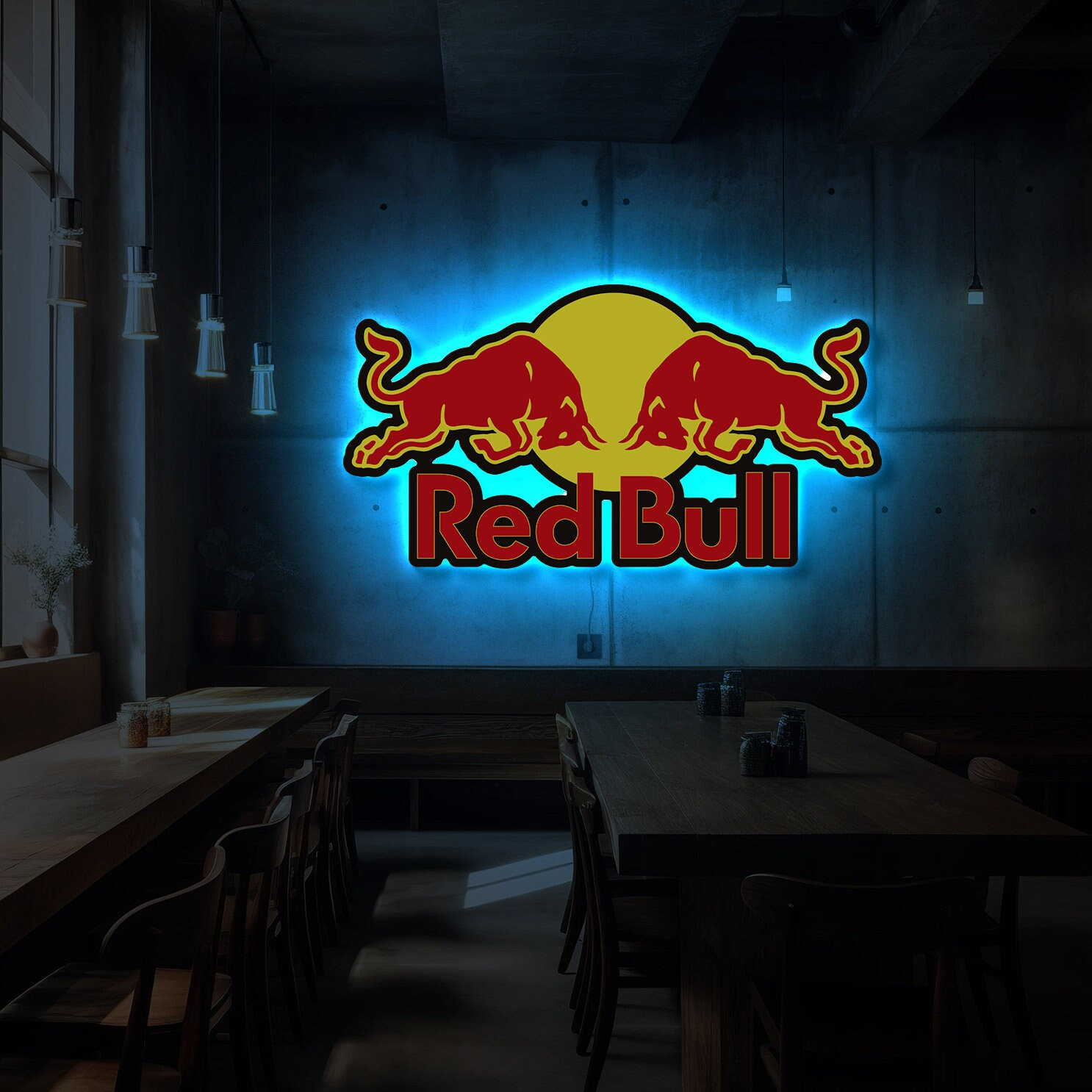 Red Bull Led Sign - Etsy Red Bull Led Sign - Etsy