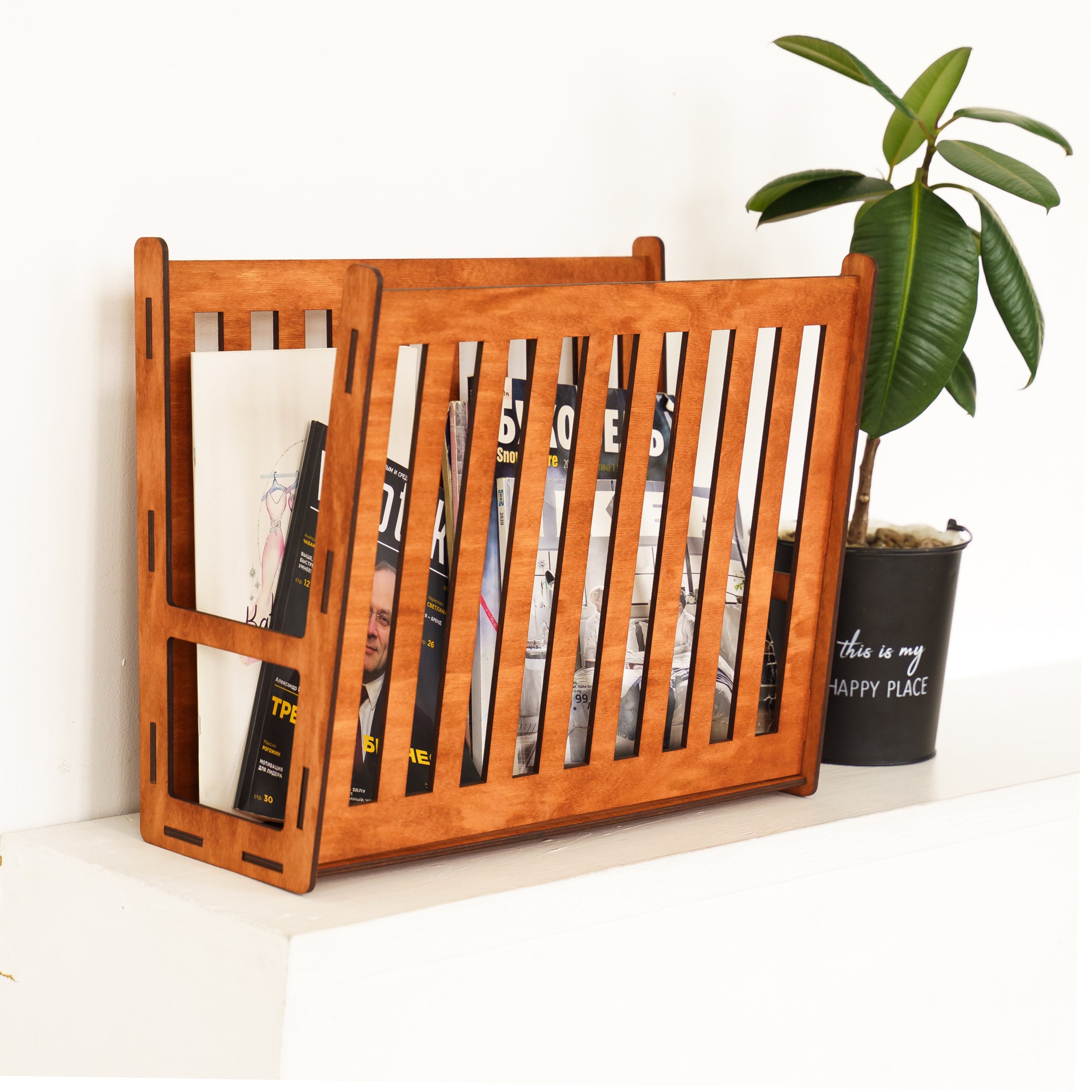 Magazine Holder Floor, Desktop Book Organizer, Newspaper Rack