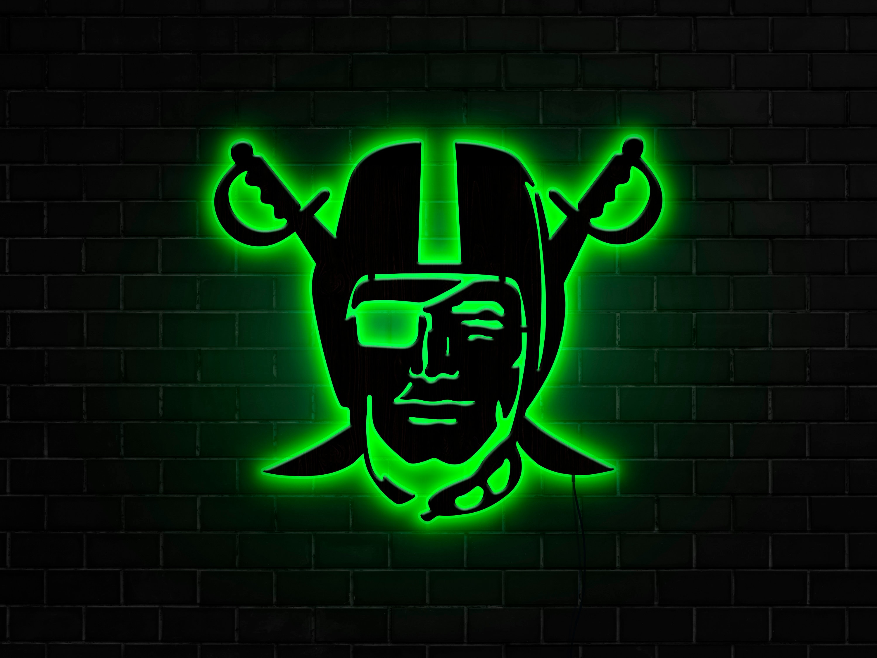 Raiders Led Sign Raiders Light Raiders Neon Sign Football Led