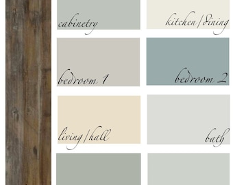 Dom wiejski - paleta kolorów farb do wnętrz SHERWIN WILLIAMS