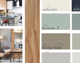 Industrial Farmhouse - Interior Paint Color Palette