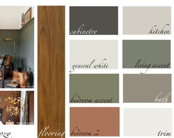 Warm and Cozy - Interior Paint Color Palette