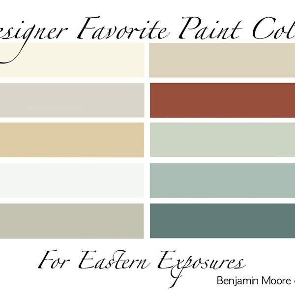 Eastern Exposures: Designer Favorite Paint Colors from Benjamin Moore