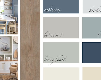 Contemporary Coastal - SHERWIN WILLIAMS Interior Paint Color Palette