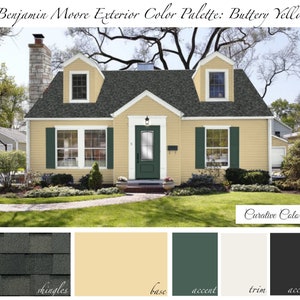 Buttery Yellow - BENJAMIN MOORE Exterior Color Palette