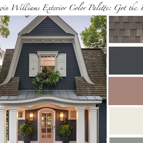 Got the Blues SHERWIN WILLIAMS Exterior Color Palette Etsy