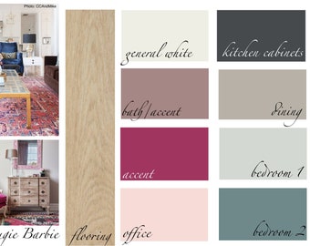 Bougie Barbie - BENJAMIN MOORE Interior Color Palette