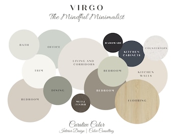 Virgo Zodiac Paint Palette: Earth Element Home Color Scheme (Digital Download)