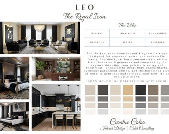 Leo Zodiac Paint Palette: Regal Home Color Scheme (Digital Guidebook