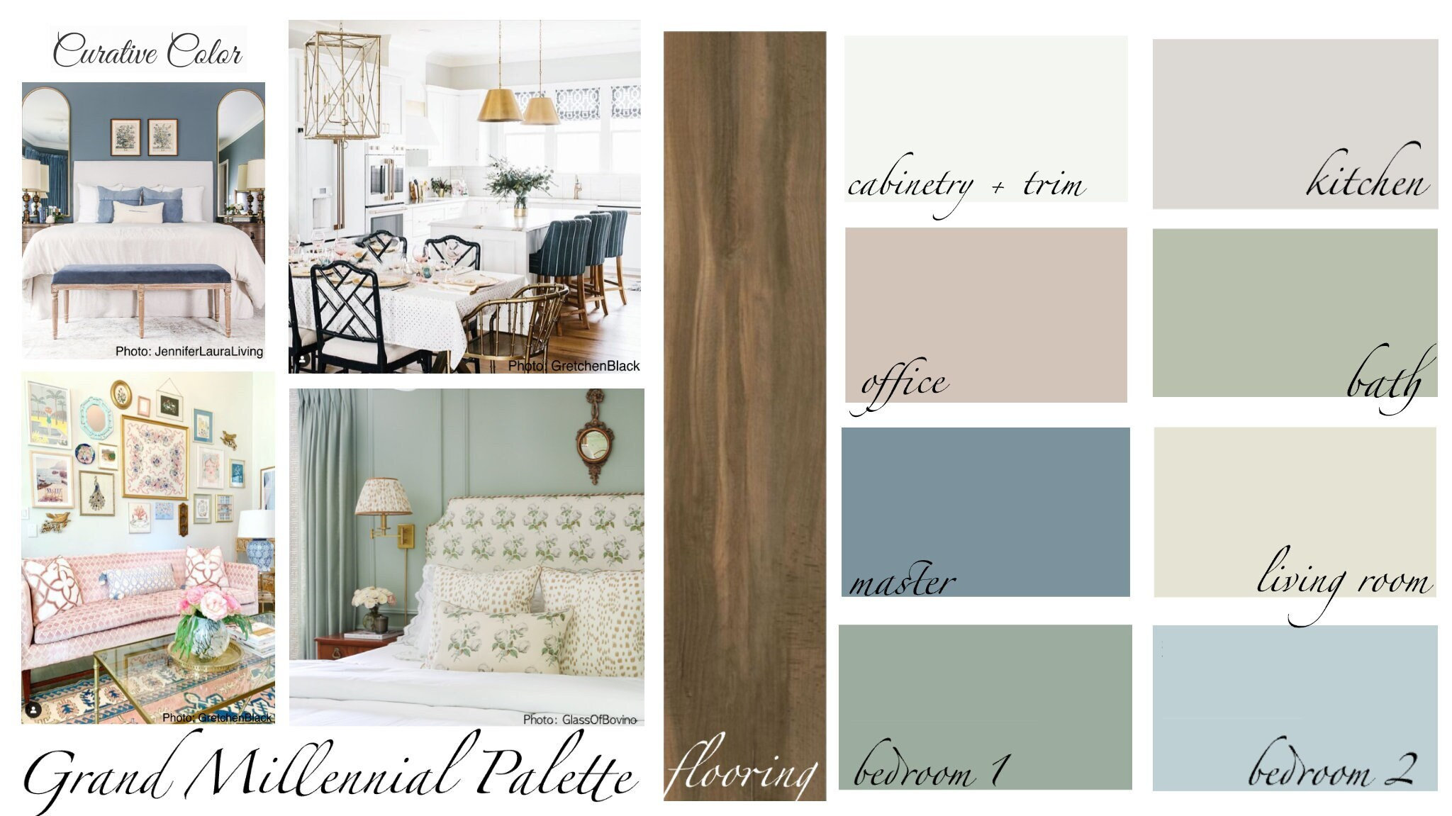 New 1780 Color Matching Scheme, Color Card, Flat Interior Designer
