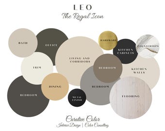 Leo Zodiac Paint Palette: Regal Home Color Scheme (Digital Guidebook
