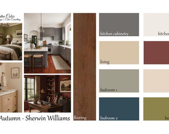 True Autumn Color Palette: Sherwin-Williams Paint Colors for Home Decor (PDF Download)