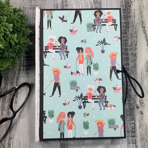 Journal vierge non ligné | Carnet de notes | Agenda | Agenda | Papier kraft ordinaire | Fait main | Les gens de couleur | Diversité | Femmes