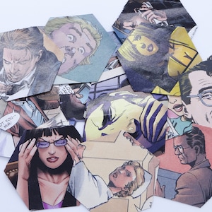 Páginas de cómic troqueladas- Hexágonos
