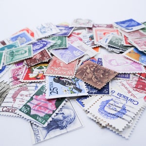 100 kleine gebrauchte Briefmarken