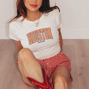 Houston Shirt, Houston Baby Tee, Houston Tshirt, Baseball Shirt, Houston baseball shirt, baseballl shirt for women, Houston texas gift