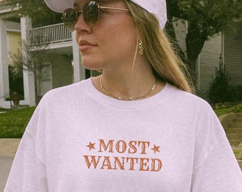 Comfort Colors Most Wanted Western T-Shirt: Y2K Cowgirl Tee