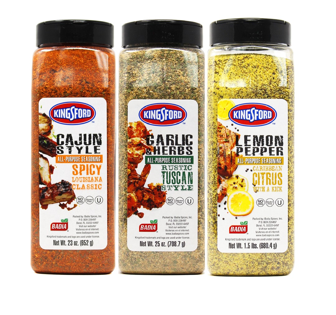 Kingsford Seasoning /garlic & Herbs/ Cajun Style Louisiana Classic