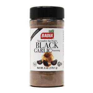 6 oz Bottle Badia Black Garlic/Seasoning/Powder/Sazon Ajo Negro/Kosher