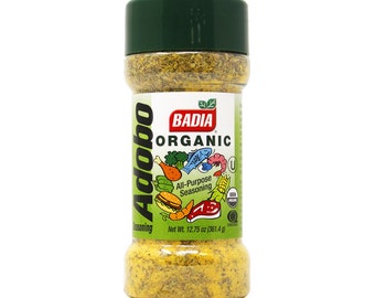 12.75 oz Jar Badia Adobo organic seasoning/All purpose/ Sazon Organico/ GF/ No MSG