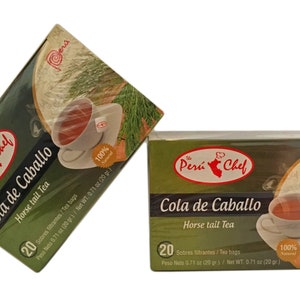 2 Boxes Peru Chef Horse Tail Tea / Te Cola de Caballo 100%Natural
