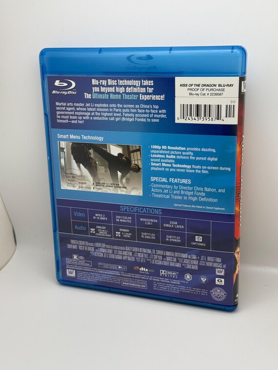 Kiss of the Dragon Blu-ray Disc Movie 2006 - Jet Li