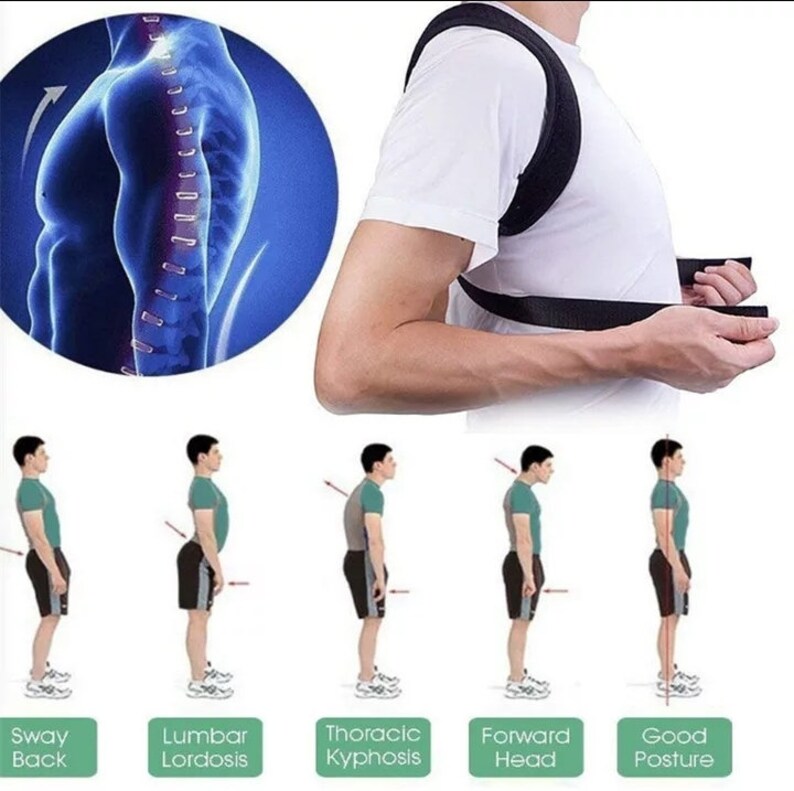 Back Pain Support Posture Corrector Adult Posture Corrector Men Women Handmade Back Brace