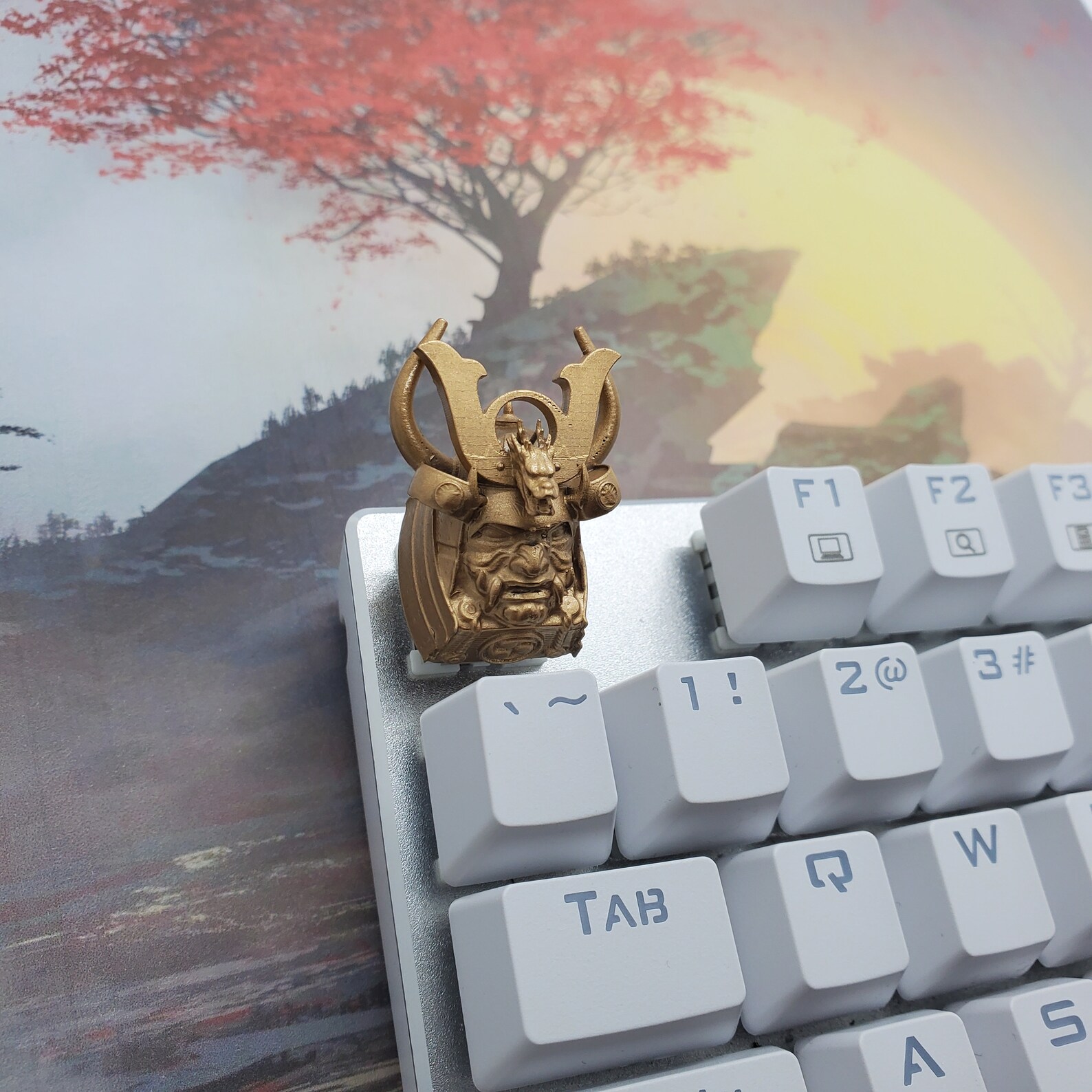 Samurai Keycaps Japanese Samurai Keycap ESC Artisan Etsy