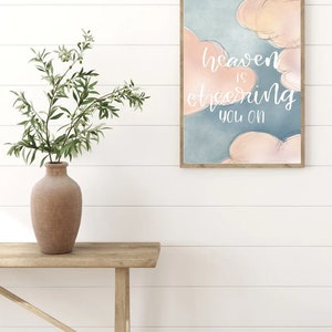 Heaven is Cheering You On LDS Quote Printable Elder Holland - Etsy