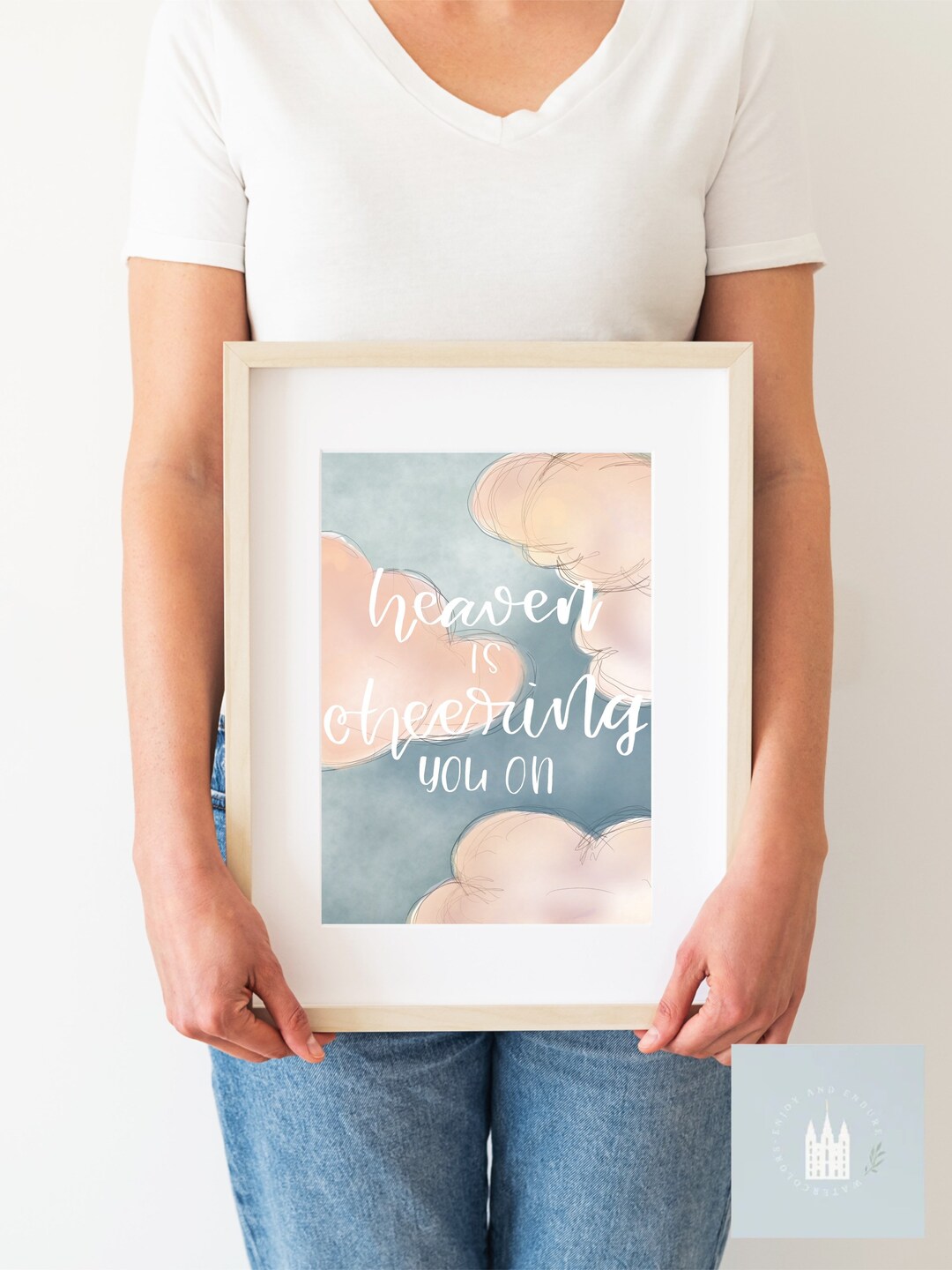Heaven is Cheering You On, LDS Quote Printable, Elder Holland Quote - Etsy
