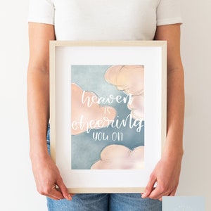 Heaven is Cheering You On, LDS Quote Printable, Elder Holland Quote - Etsy