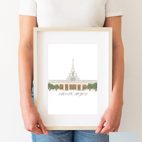 Phoenix Arizona LDS Temple Art Print